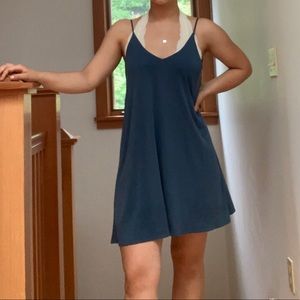 Blue tank dress